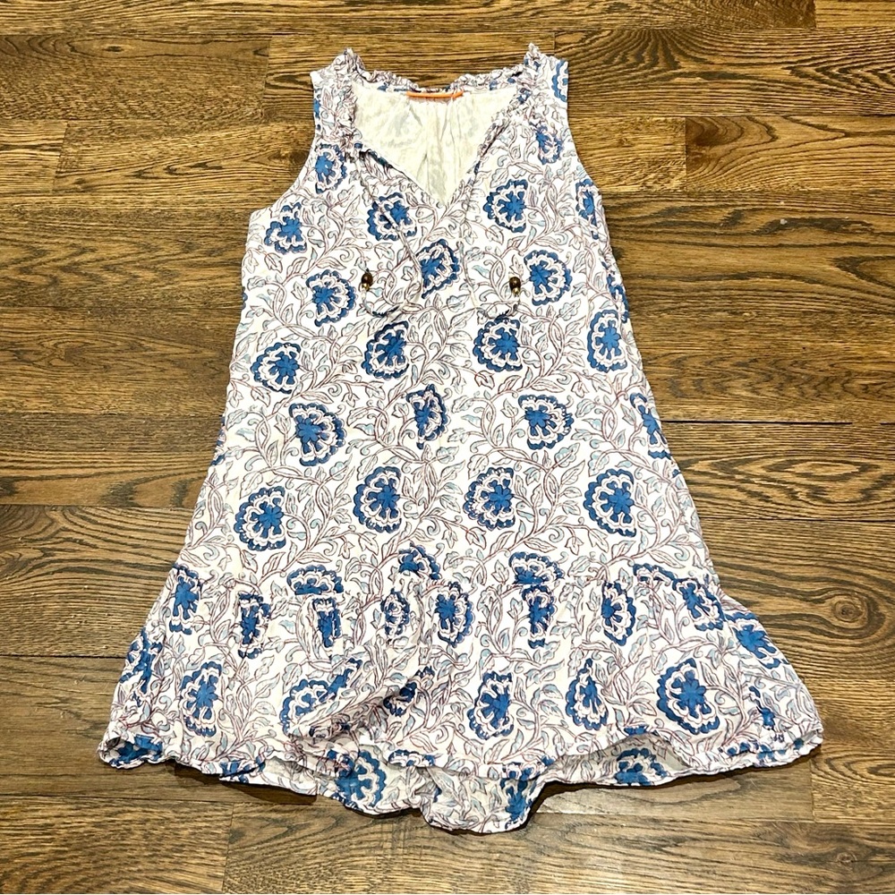Oliphant Malta Ruffle Hem Sleeveless Dress - Picture 2 of 13